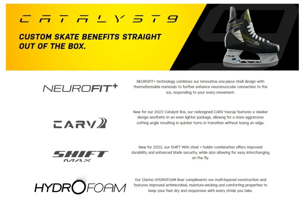 TRUE Catalyst 9 Ice Hockey Skates Review